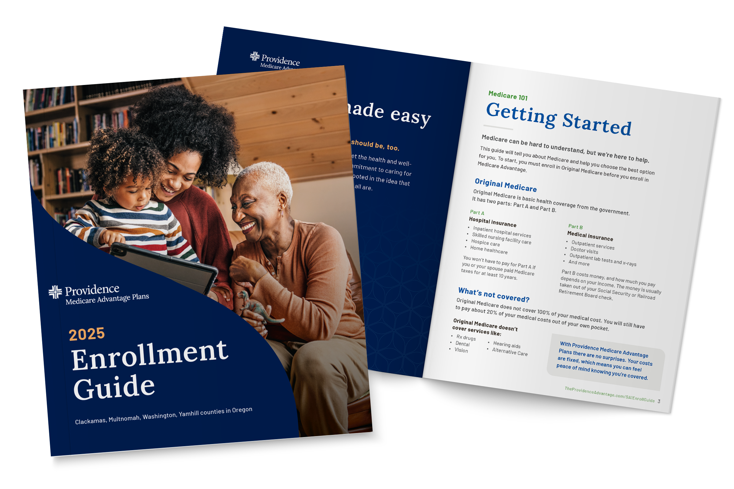 Preview of enrollment guide flyer